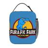 Meme Blue Dinosaur Big Teeth Furafic Fark 2 Insulated Lunch Bags Leakproof Meal Container Thermal Bag Lunch Box Tote Bento Pouch