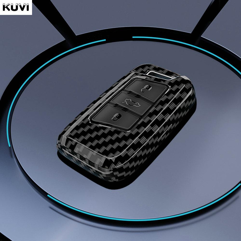 Carbon Fiber Abs Car Key Case Cover For Vw Volkswagen Polo Tiguan Passat B8 Magotan Golf 4 5 6 7 8 Mk Jetta Skoda Octavia Seat