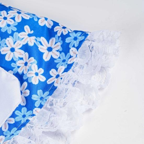 Spring Flower Porch Goose Outfit for 23 Inch Cement Goose Wildflower Floral Goose Clothes for Spring Summer Outdoor Patio Yard Lawn Decoration