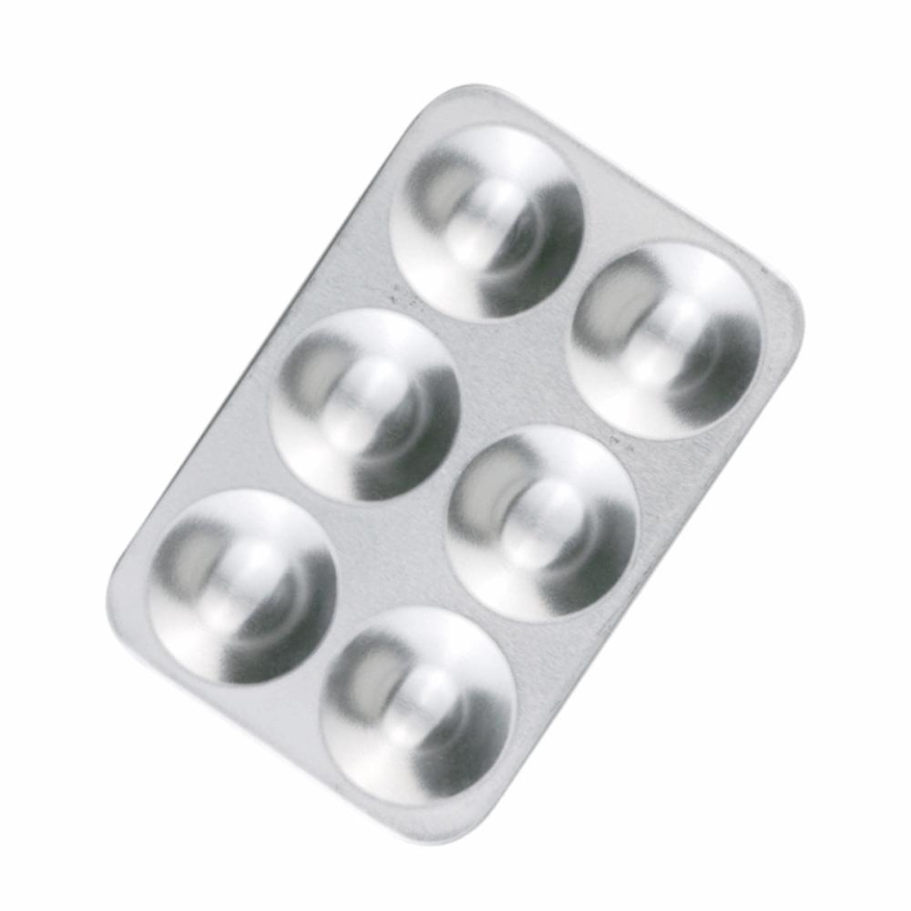 

Smooth Surface Watercolor Paint Tray Square Round Paint Pigment Tray Painting Palette Oil Paint Square 6Holes