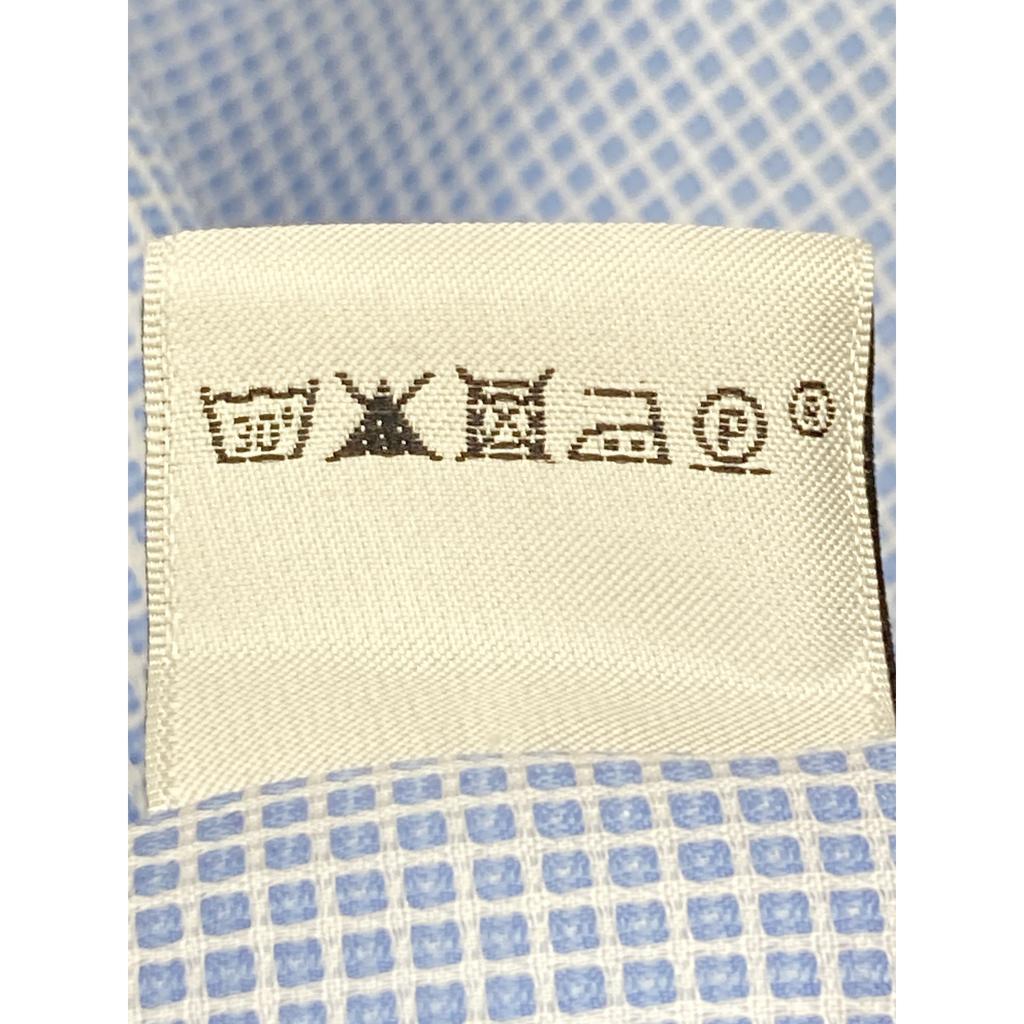 Hermes Cotton Long Sleeve Shirt Tops 42 blueUsed