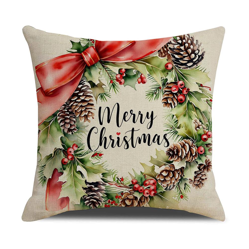 Povlak na polštář Santa Claus v retro stylu Slavnostní párty dekorace Polštář na pohovku Polštář do ložnice k posteli