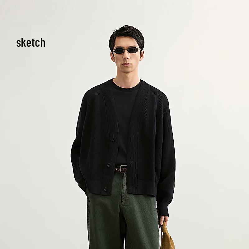 

CROQUIS Men s 2025 Spring V-Neck Loose Knit Sweater 9P1311710 S