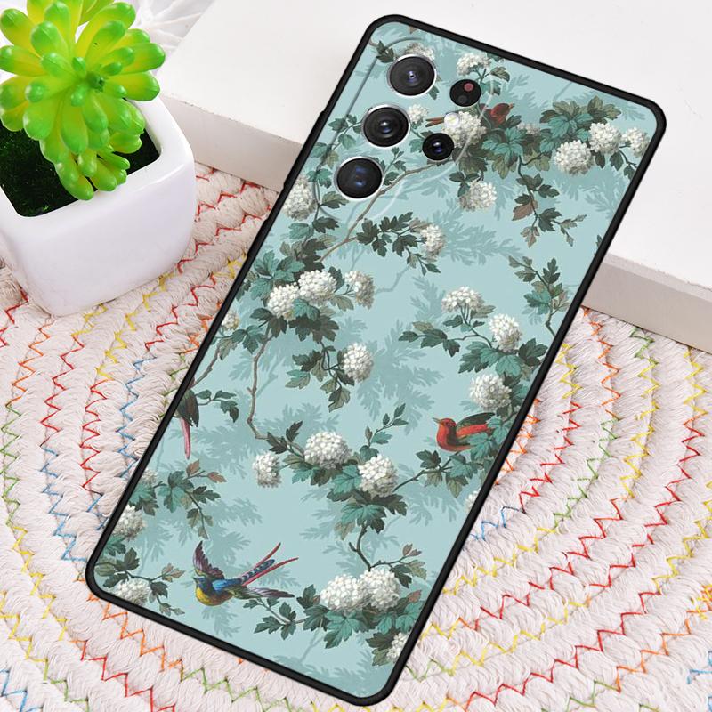 Tropical Flowers TPU Phone Case For Samsung Galaxy Note 10 Pro S26 S25 S24 S23 S22 Ultra Plus S21 FE S20 Shockproof Cover