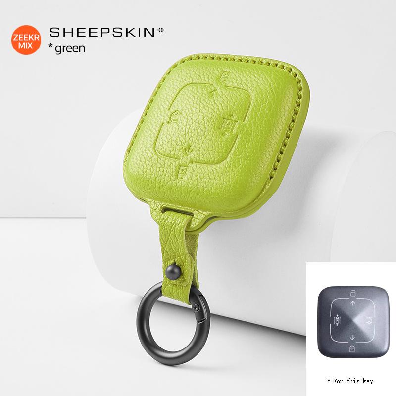 For ZEEKR 7X MIX 001 001FR 007 X 009 Zinc Alloy Car Key Case Remote Protection Cover Shell Keychain Ring Holder Fob Accessories