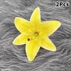 2Pcs Simulation Lily Hair Claw Ponytail Clip For Women Girls Cute Hairpin Large Hair Clip  Hair Accessories Gifts