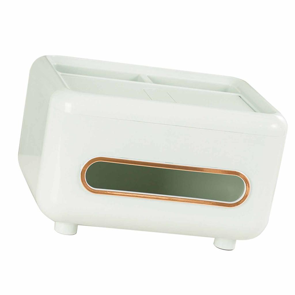 Desktop Tissue Box Multifunctional Home Tissue Dispenser Remote Control   Box for Living Room Restaurant