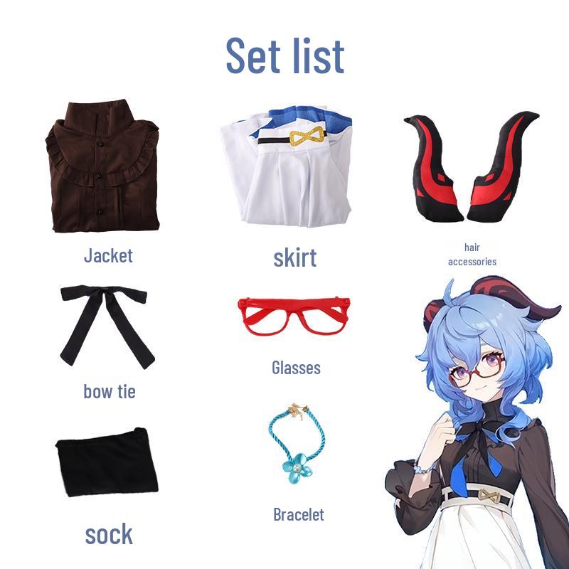 

Комплект костюма для косплея Гань Юй из Genshin Impact для женщин XXL