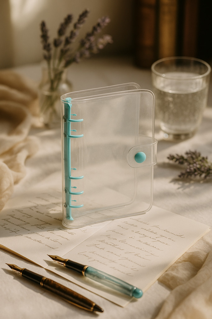 Waterproof Ledger Soft Cover Book A7/A6 Binder Clear A6 Budget Binder Soft