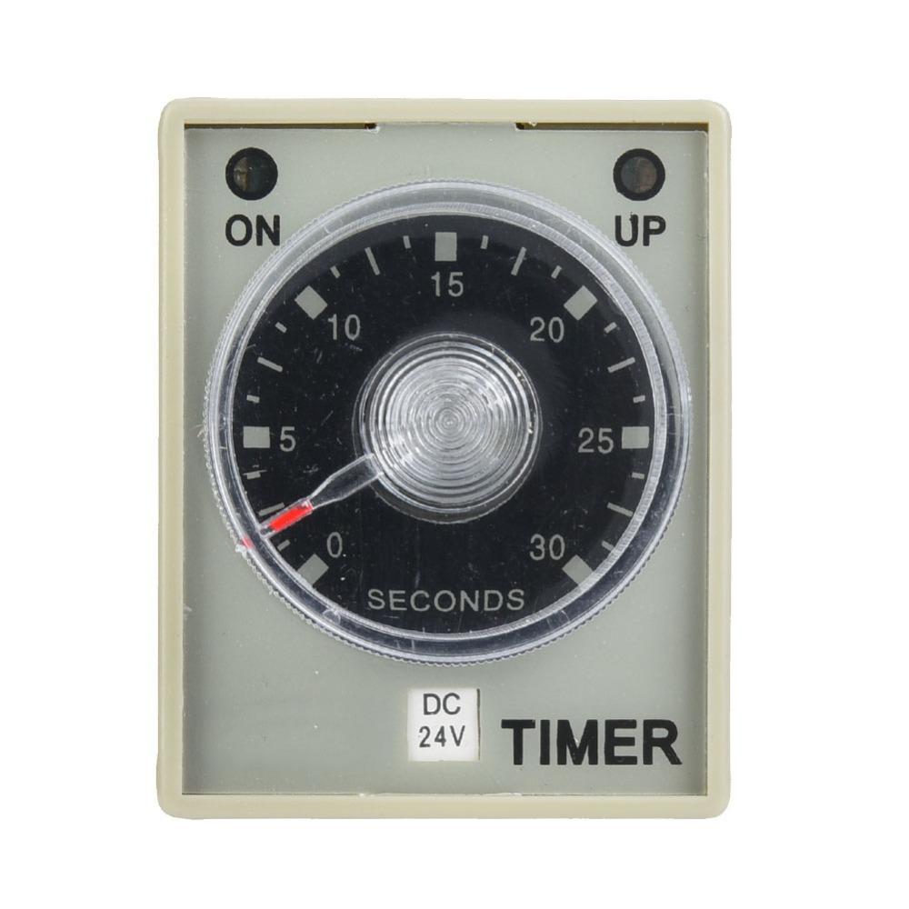 Durable AH3-3 Time Relay 30S 8 Pins Delay Timer 35mm Din Rail DC24V/AC220V Industrial Automation System Programmable Control
