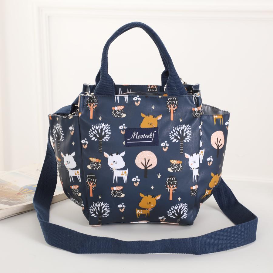 Hand-held Lunch Box Bag, Crossbody Bag, Waterproof, Oil-proof, Heat-insulating, Large-capacity Bento Bag