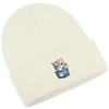 Pocket Cute Cat Print Knit Cap Beanie, Print Pompom Beanies Hip Hop Versatile Elastic Slouchy Knitted Cap Beanie