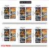 2pcs 2D flat printing Fashionable Christmas Curtains Cozy Cabin Deer Christmas Scene Digital Printed Polyester Drapes Holiday