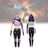 Entzückendes Lila Jinx Cosplay Kostüm aus Arcane League Of Legends für Gaming-Enthusiasten