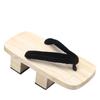Men's White Two-Tooth Wooden Clogs - Japanese-style Summer Slippers for Comic Con, COS, Plain Color Series - Free Shipping