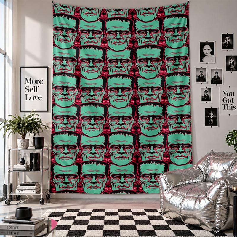 Wall TapestryFrankenstein's Monster Art Hanging Cloth Decorative Background Cover for Room Decoration