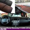 Pro Land Rover Discovery 3 4 2005-2016 LR3 LR4 Auto-styling Semišová Kůže Černá/Hnědá Kryt Palubní Desky Podložka Palubní Desky Kobereček