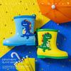Pig Daddy Kids' Lightweight Waterproof Rain Boots with Soft Cotton Lining – Unisex for Toddlers and Preschoolers.