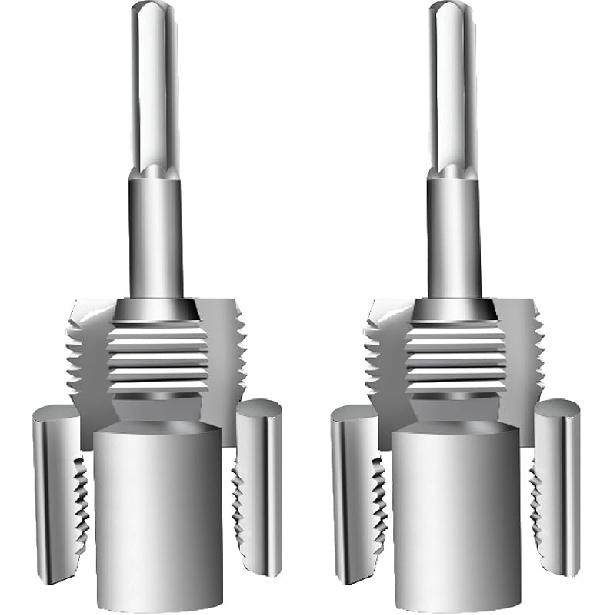 Integrated Internal & External Pipe Threading Tool, 1/2" 3/4" Dual-Purpose Pipe Threader, Electric Drill Compatible Pvc Pipe Threader Kit, Universal