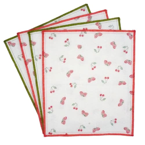 DENSO Japan Corporation Value Pack Gauze Dishcloths, Outlet Item, 35x30cm, Pack of 4, Made in Japan, Kitchen Cloths, Dishcloths, W-505