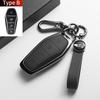 For BYD Han EV Dolphin Song Plus DMI Seagull Yuan UP Qin Pro Seal 06 Escort 7 Tang L Leather Metal Car Key Case Cover Accessorie