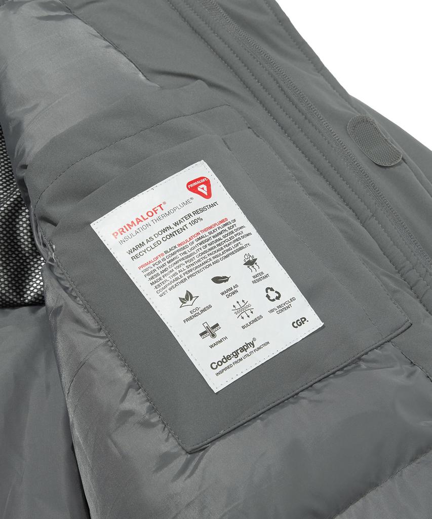 Cgp [Primaloft] Monster Short Padded Jacket_Charcoal