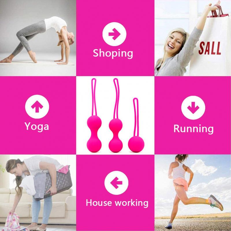 Smart Wearing Sex Toys Silicones Eggs Kegel Ball Advanced Improvement Vagina Training Eggs Dumbbell Ball