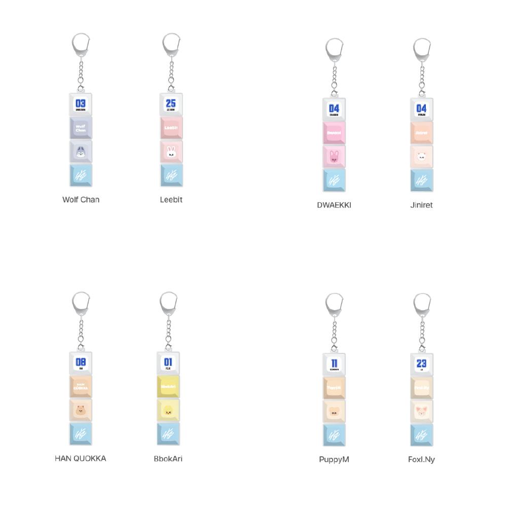 Pre-order Stray Kids POP-UP Store KARMA SKZOO Key Cap Key Ring