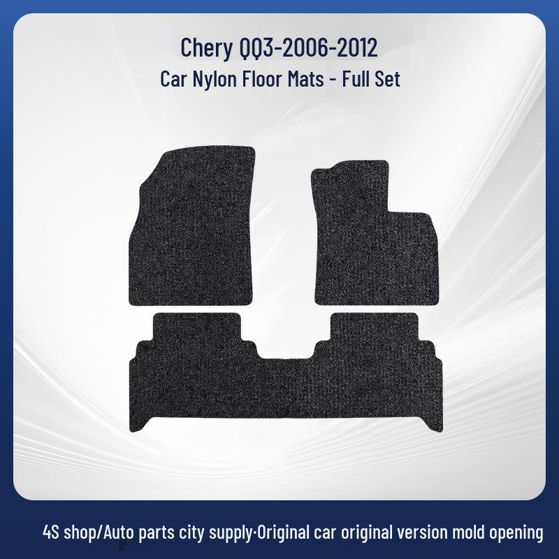 Durable Black Nylon Floor Mats for Chery QQ3 (2006-2012) - Exquisite Quality