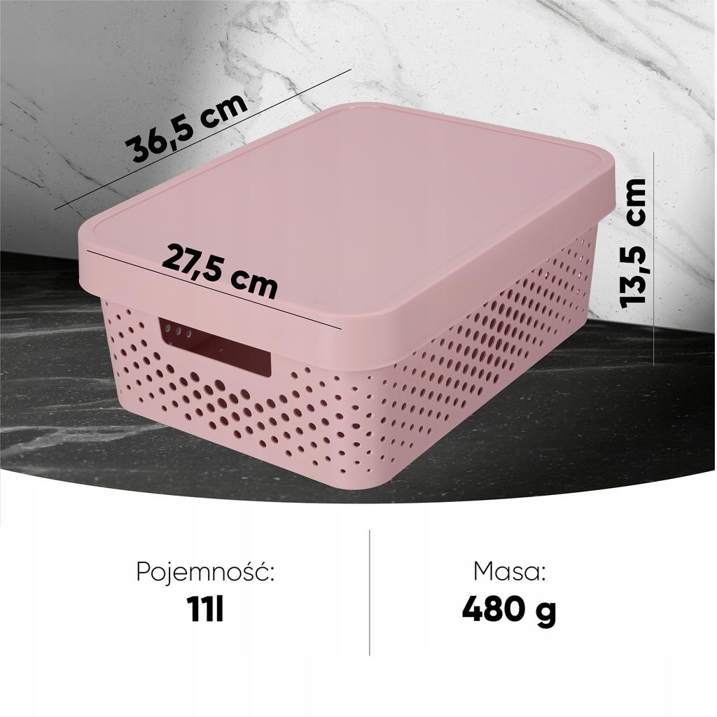 Curver Container Box With Lid 11 L Pink