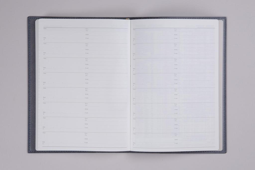 Takahashi 2025 Planner, April Start, A5 Weekly Desk Diary, Casual Size 3, Blue, No. 963