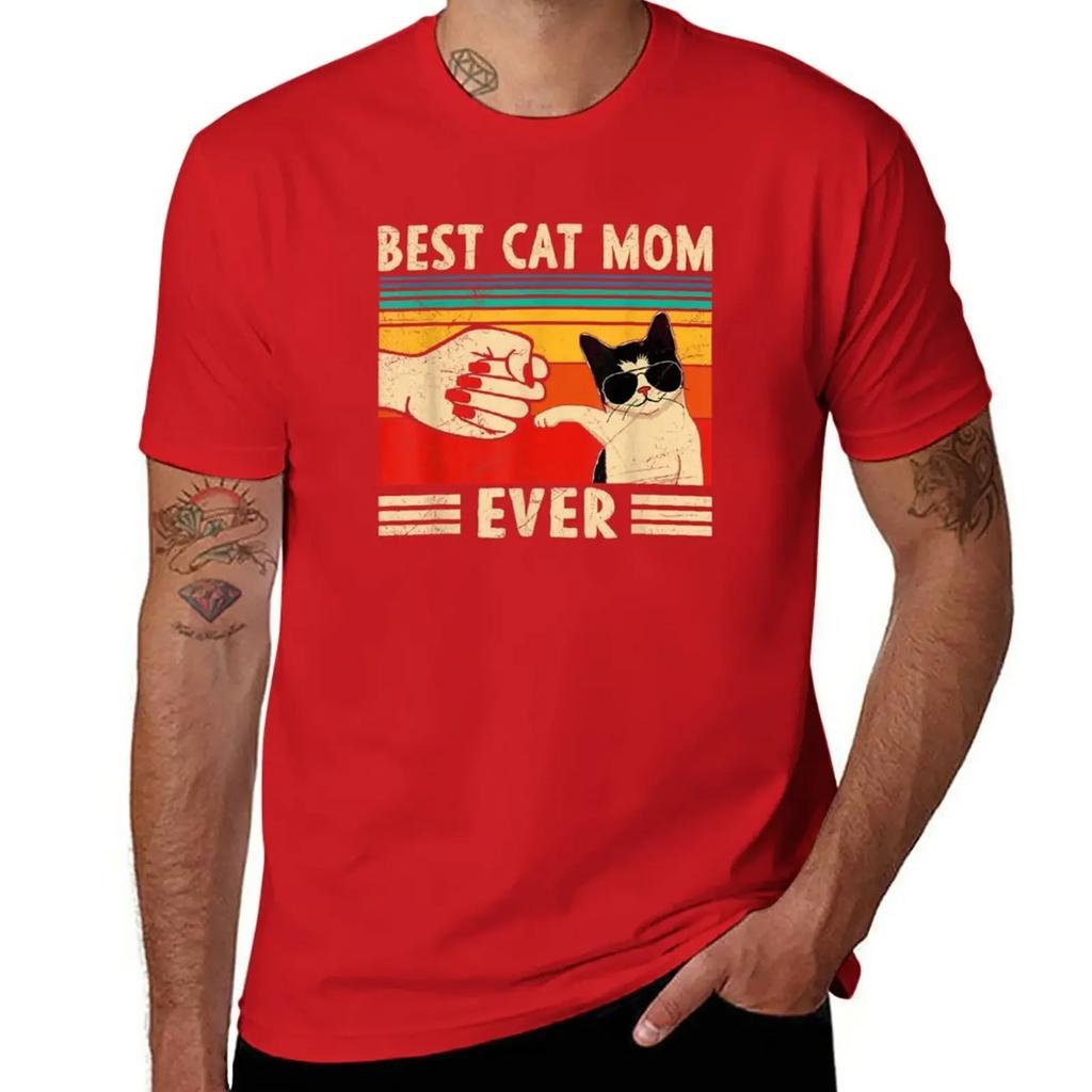 Best Cat Mom Ever T-Shirt plus size tops tops Men's t-shirt