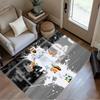 Dynamic Soccer Player Action Floor Rug Office Rug Perfect for Kitchen Decorate room Balcony Foyer Anti-slip Rug Anime Office Decor Gift for Festivals