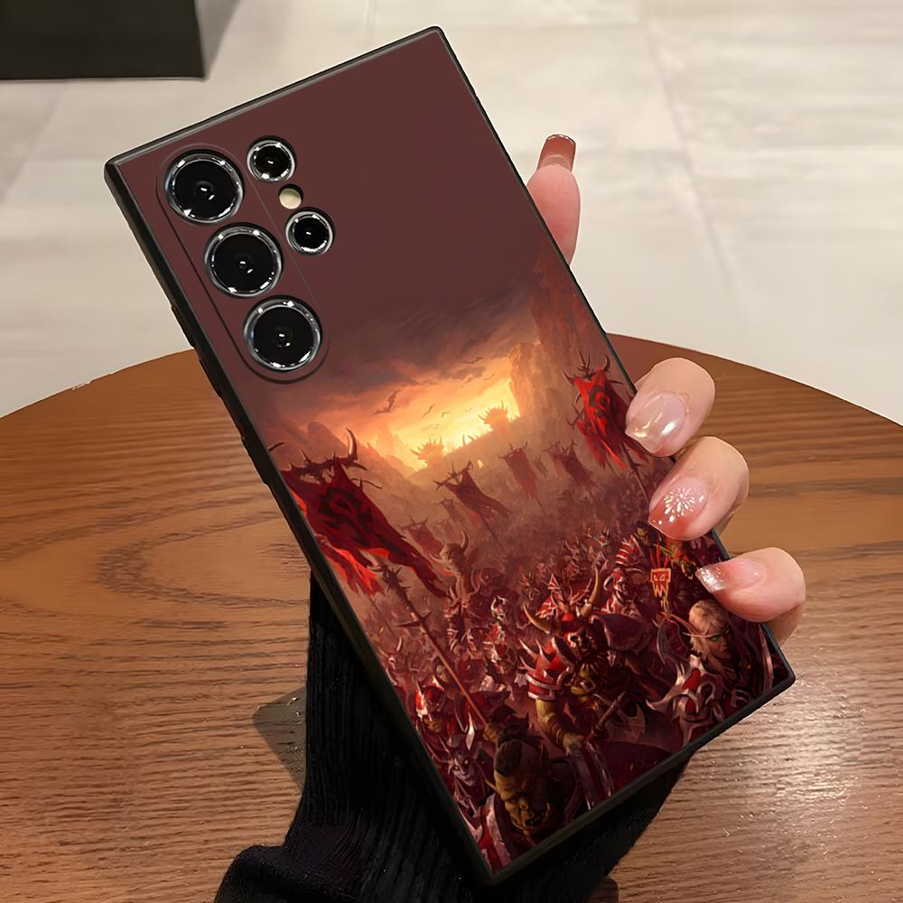 

Чехол для телефона W-World Of W-Warcraft W-Wow Для S23 Samsung S26 S24 S25 Ultra S22 S20 Fe S21 Plus A16 A54 A34 A53 Задняя крышка Samsung s23ultra
