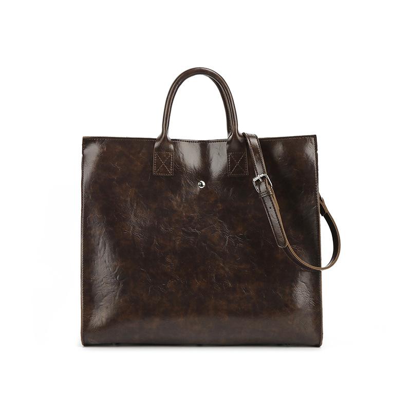 Large bag women's large-capacity new textured retro bag shoulder messenger bag commuter bag portable tote bag