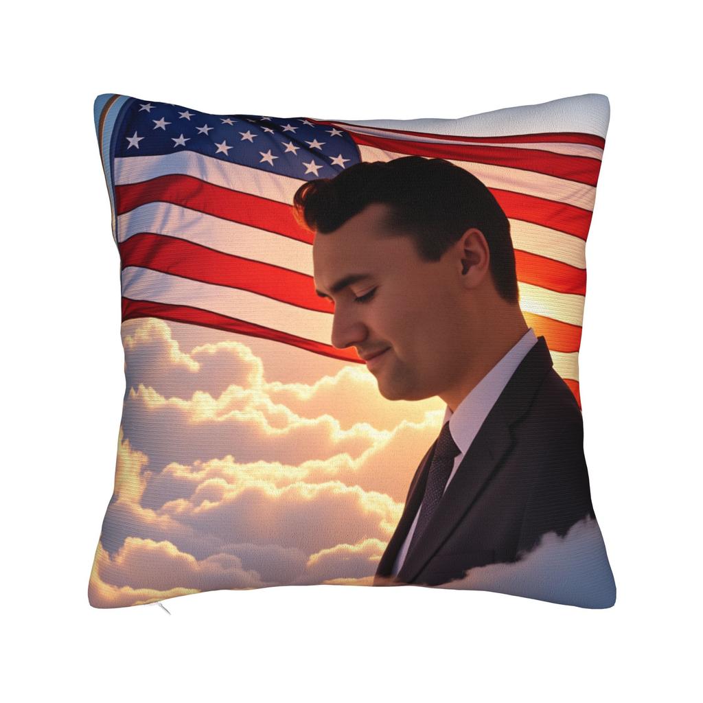 Pillow Cover Charlie Kirk Never Give Up Never Surrender Cute Funny Pillow Case For Couch Sofa Bedroom Pillowcases