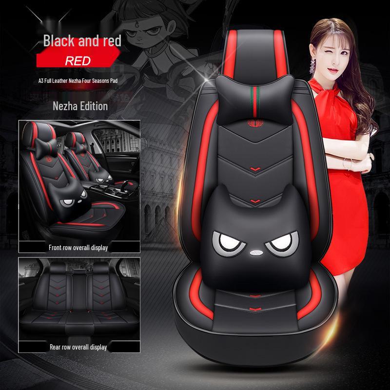 A3 Nezha Series Sporty Leather Car Seat Cushion - New Style Seat Cover Accessories