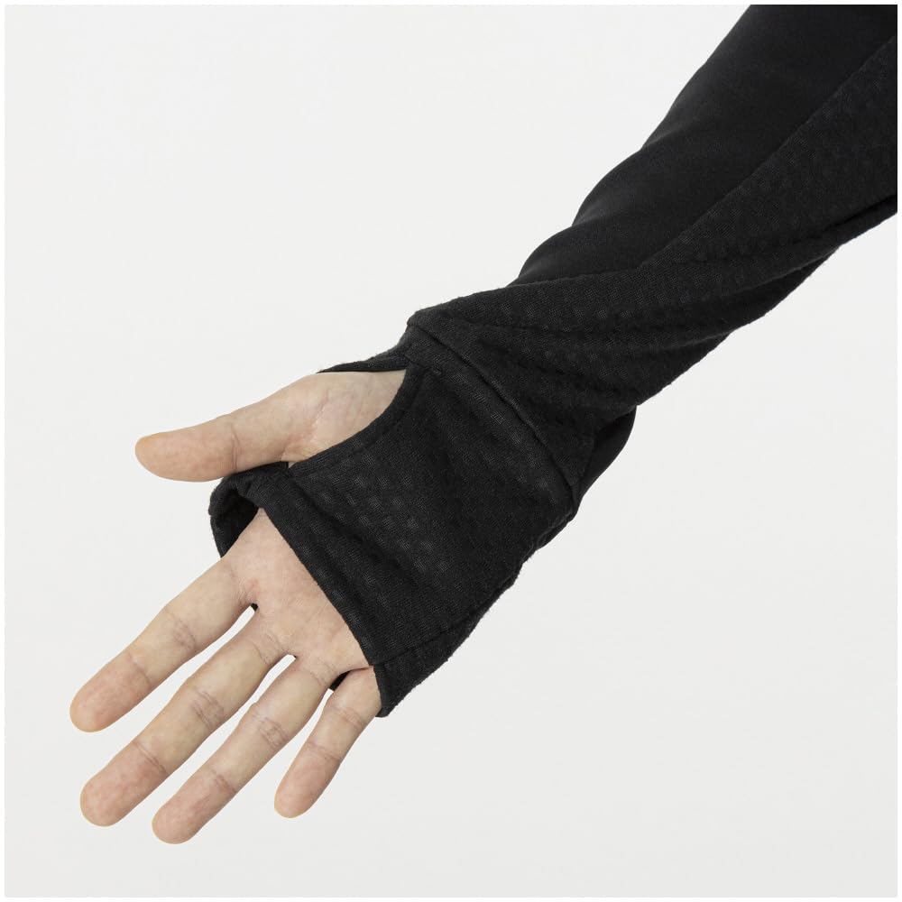 Mizuno Warmer Light Running Aurora Reflective Black Women's Shirt, Half-Zip, Design, Warm, Fleece-Lined, Stretch, Print, J2MCA705,