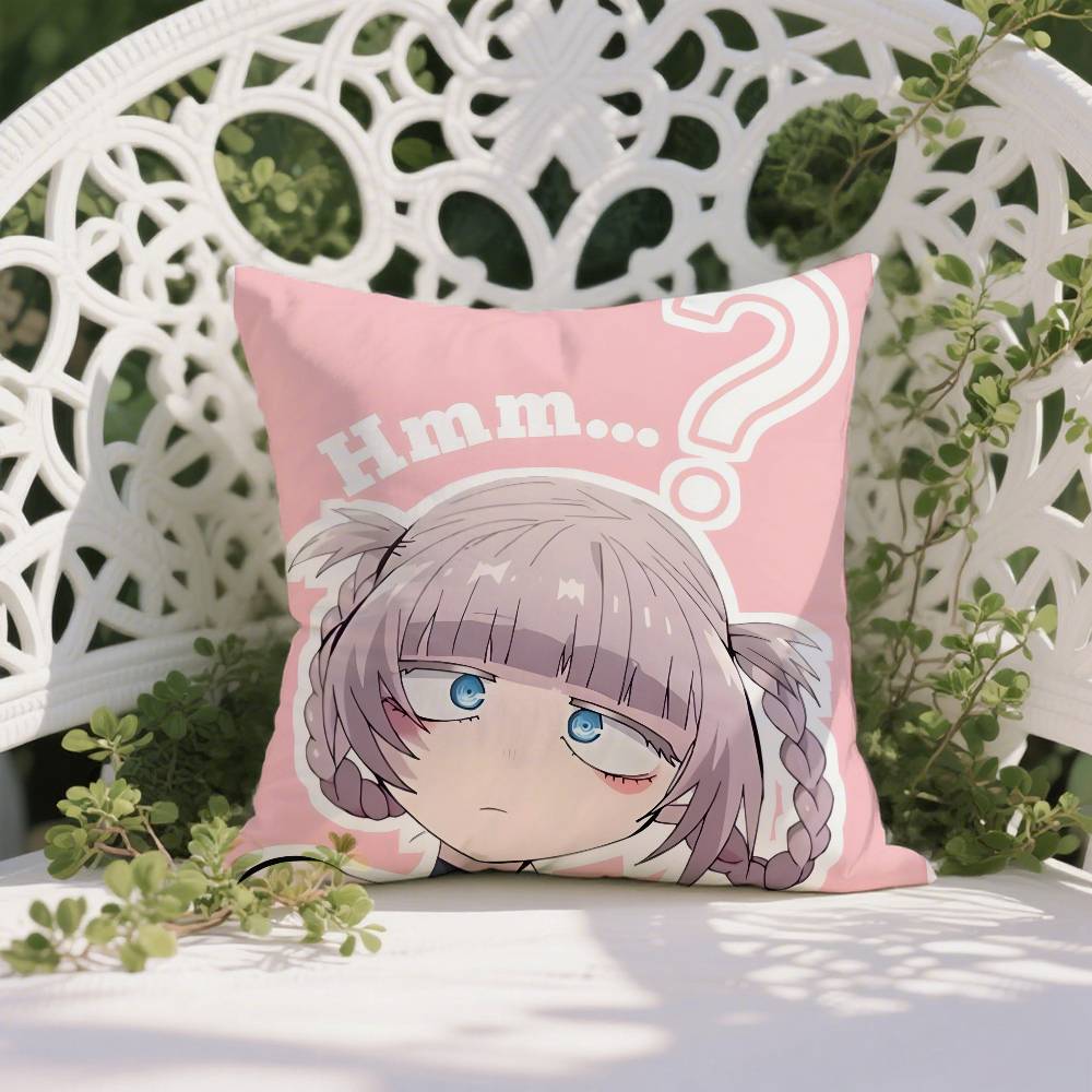 Yofukashi No Uta Anime Nazuna-A Pillow Case Anti-dustmite Pillowcase Invisible Zipper Silky Short Plush Sofa Cushion Cover