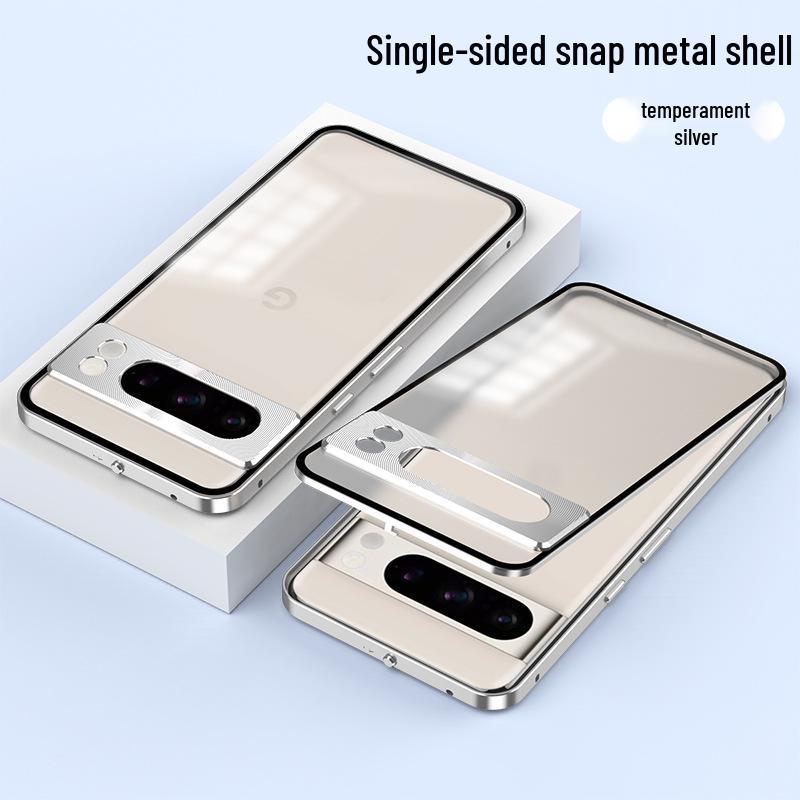 Google Pixel 8 Pro/7A Metal Frame Snap-On Magnetic Phone Case