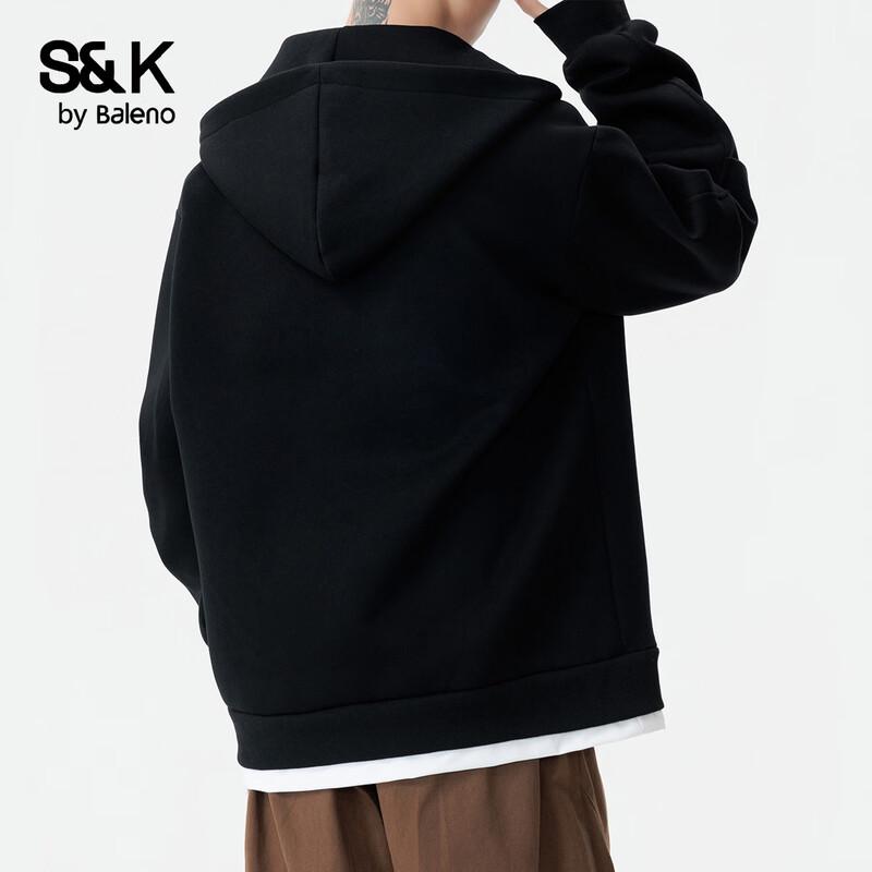 Baleno Men's S&K Series Loose Fit Hooded Pullover Sweatshirt