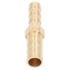 2 Pcs Barbed Fitting Splicer Brass Hose Barb Reducer Hex Reducing Barbed Connector