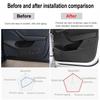 For Tesla Model 3/Y Car Door Anti-kick Mat Pad Panel Leather Carbon Fiber Interior Glove Box Protective Sticker Car Accessories