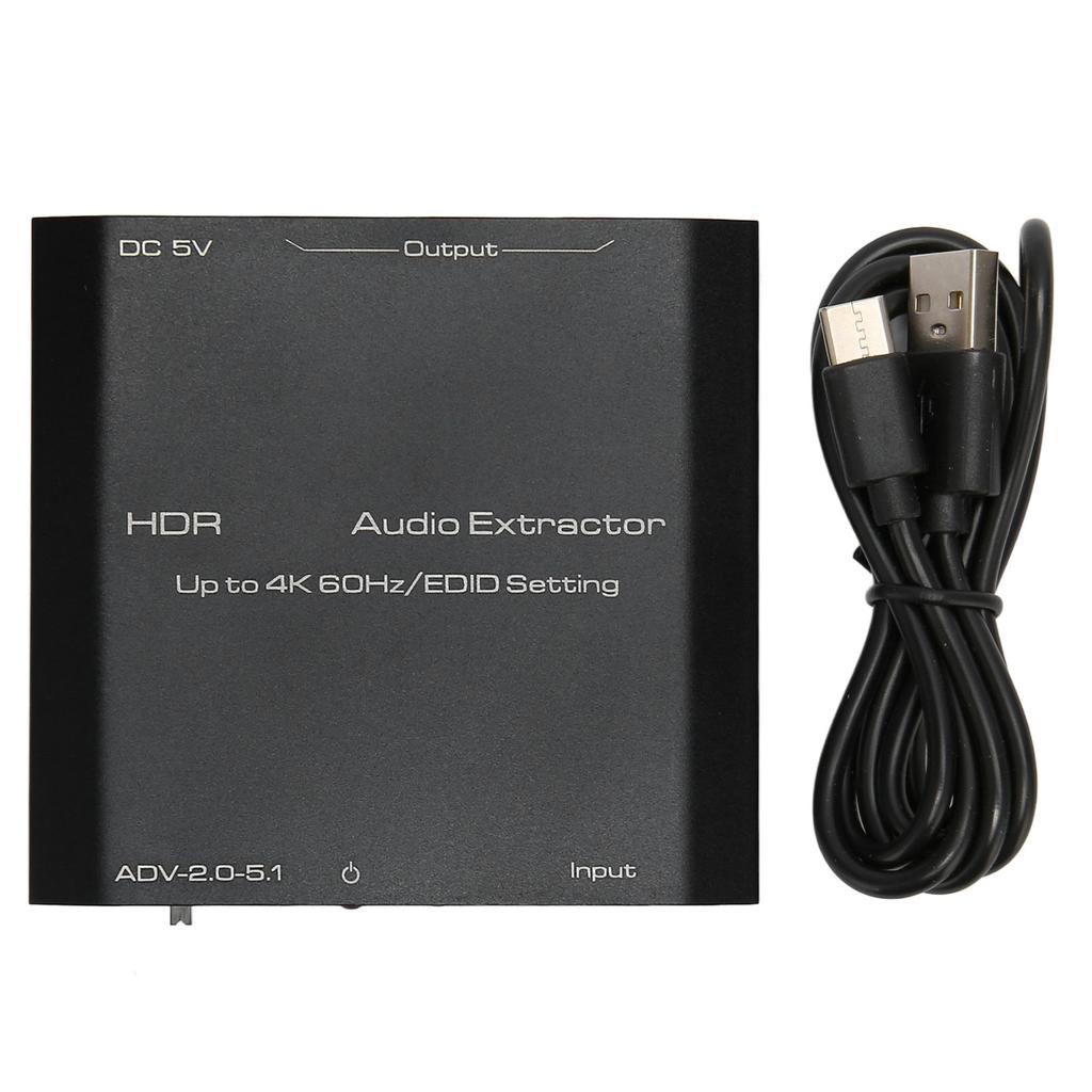 HDR HD Multimedia Interface Sound Extractor Support 4K 60Hz EDID Setting Converter for HDCP Digital