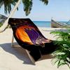 Mystical bat under moonlight Print beach towel, quick drying, suitable for travel, outdoor sports, jogging, the beach and swimming, gift