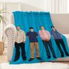 Coole lustige Art Rock Band w-WeezerS Decke Flanell warm weich Plüschdecke für Sofa Wohnzimmer Büro Schlafzimmer Reise Geschenk
