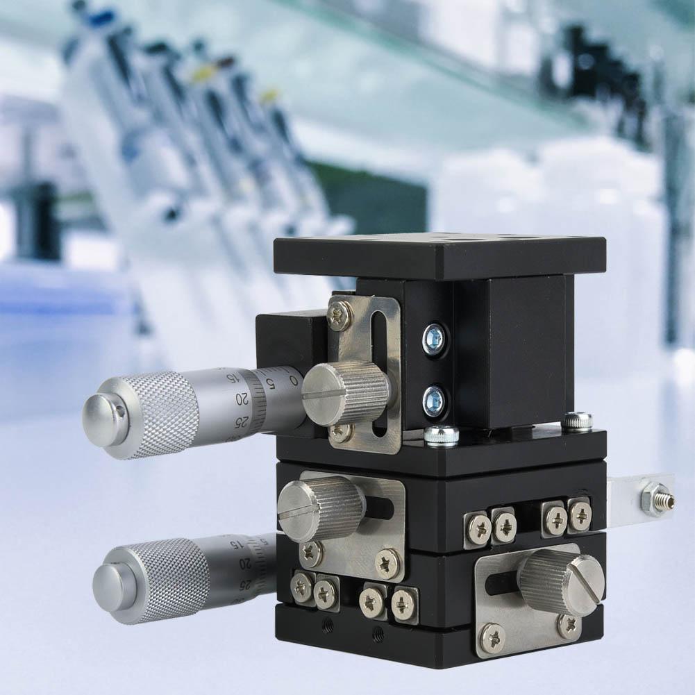 LD40 LM 3 Axes XYZ Linear Stage Trimming Platform Bearing Tuning Sliding Table 40x40mm