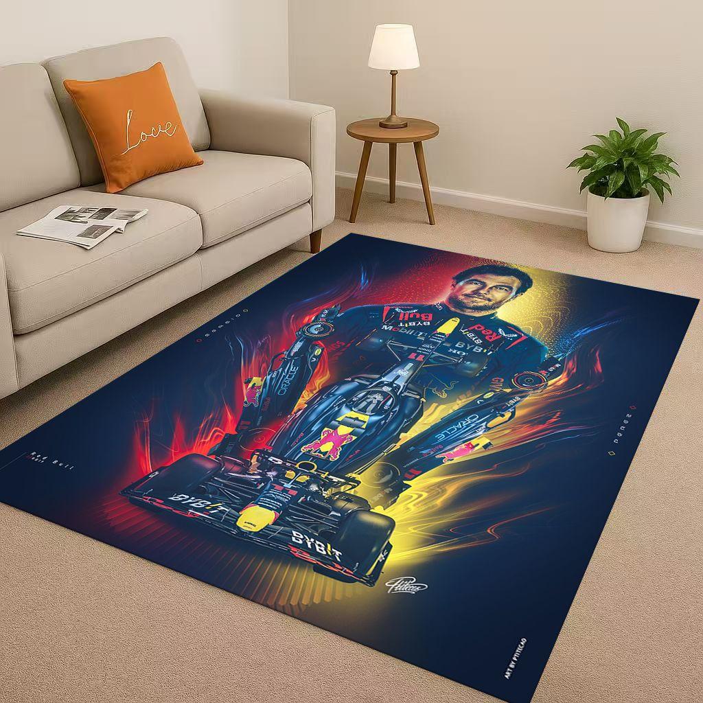 27 Style Racing Car Racer Driver Star Living Room Non-Slip Area Rug Carpet for Bedroom Playroom Sofa,Home Decor Doormat Kids