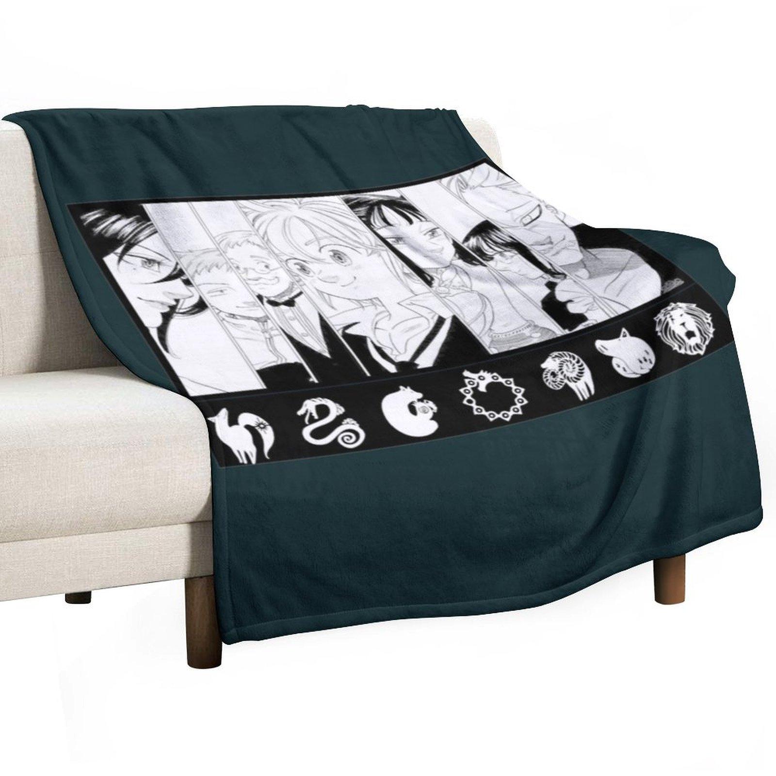 

смертные семь грехов Плед рождественское украшение Одиночный Furrys среда Пледы 30x40in