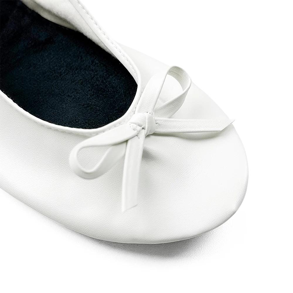 Fashion Women's Foldable Portable Ballet Flats for Indoor Use Roll Up Slippers, Conveniently Packaged, with , for Travel Wedding